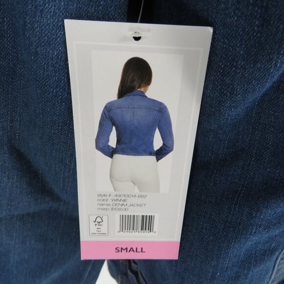 Social Standard By Sanctuary Womens Denim Jacket S Button Front Pockets NWT $109 - Picture 7 of 7